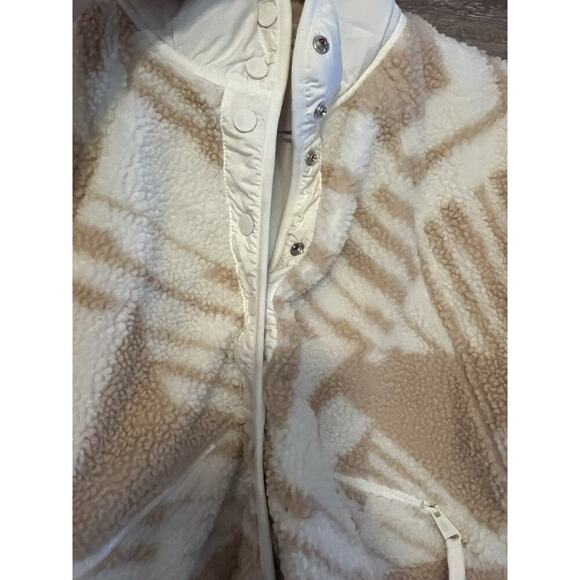 Free People FP Movement Rocky Ridge Fleece Button Front Jacket XS Cream NEW - Picture 4 of 10